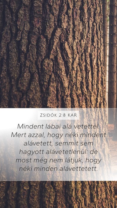 Zsidók 2:8 KAR Bible Verse Image