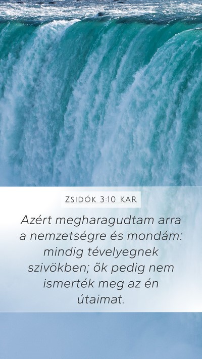 Zsidók 3:10 KAR Bible Verse Image
