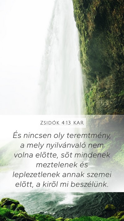 Zsidók 4:13 KAR Bible Verse Image