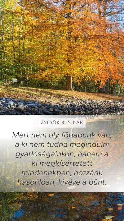 Zsidók 4:15 KAR Bible Verse Image