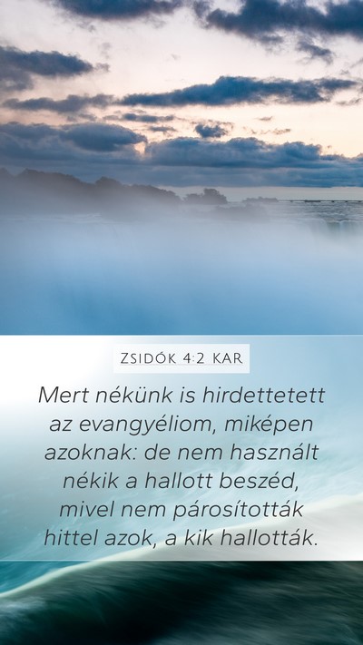 Zsidók 4:2 KAR Bible Verse Image