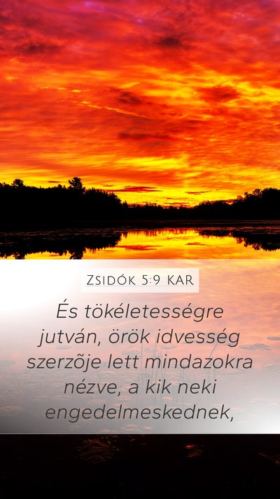 Zsidók 5:9 KAR Bible Verse Image