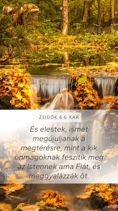 Zsidók 6:6 KAR Bible Verse Image