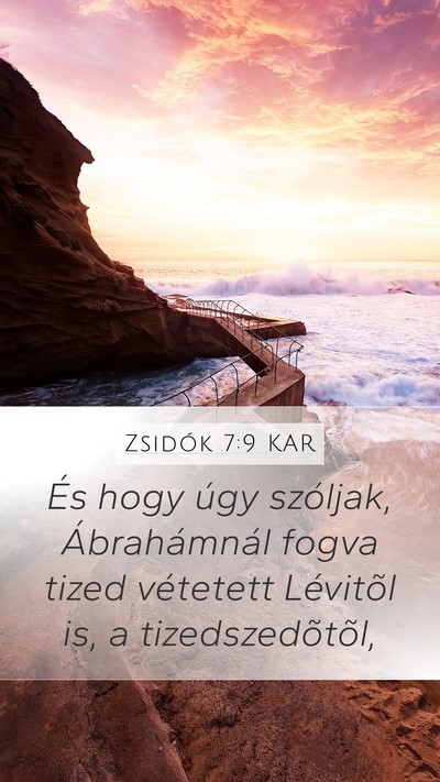 Zsidók 7:9 KAR Bible Verse Image