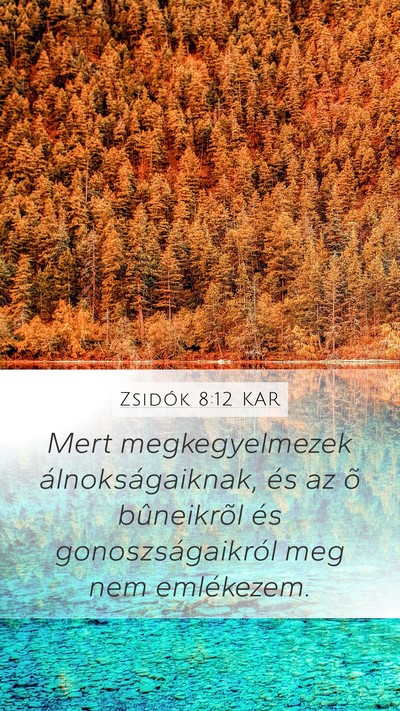 Zsidók 8:12 KAR Bible Verse Image