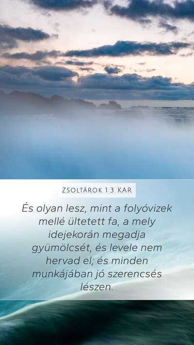 Zsoltárok 1:3 KAR Bible Verse Image