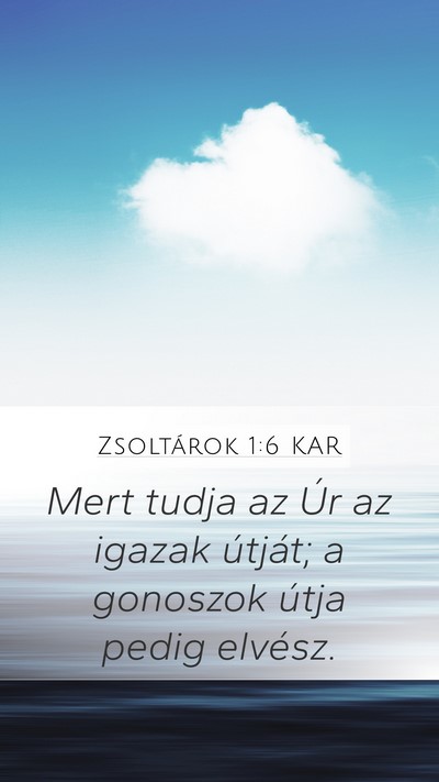Zsoltárok 1:6 KAR Bible Verse Image