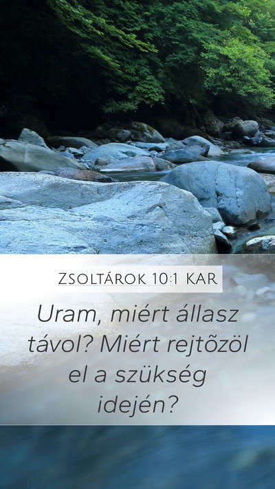 Zsoltárok 10:1 KAR Bible Verse Image