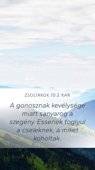 Zsoltárok 10:2 KAR Bible Verse Image