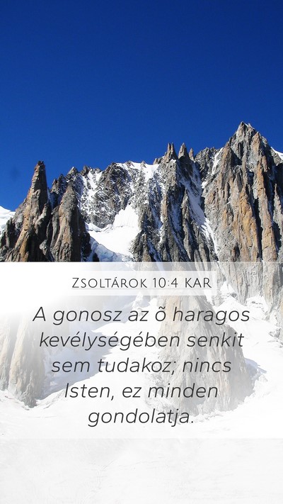 Zsoltárok 10:4 KAR Bible Verse Image