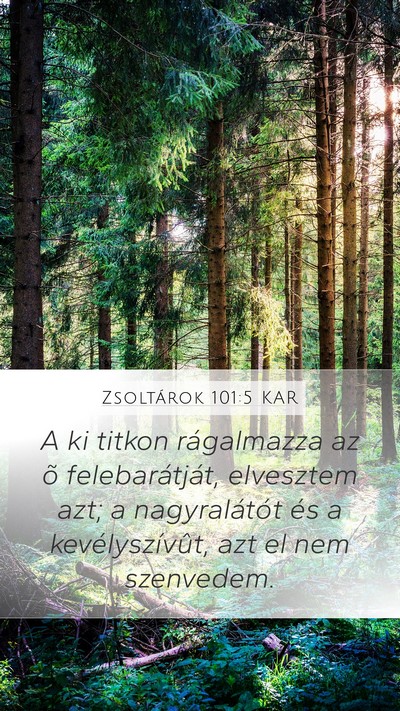Zsoltárok 101:5 KAR Bible Verse Image
