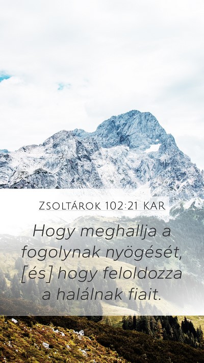 Zsoltárok 102:21 KAR Bible Verse Image