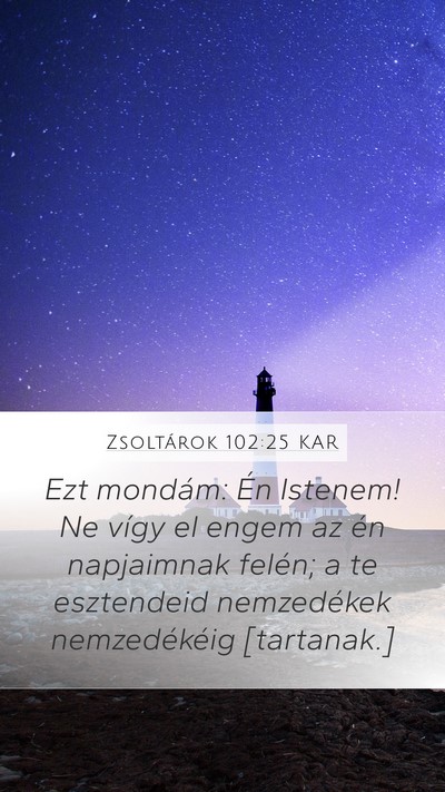 Zsoltárok 102:25 KAR Bible Verse Image