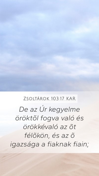 Zsoltárok 103:17 KAR Bible Verse Image