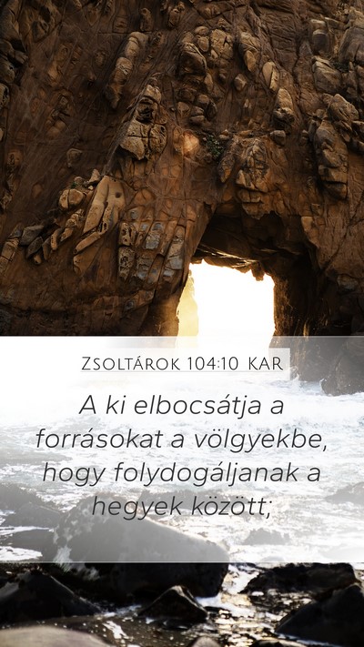 Zsoltárok 104:10 KAR Bible Verse Image
