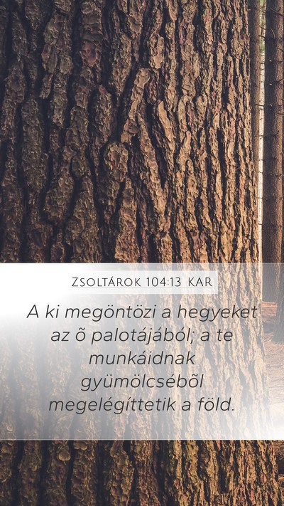 Zsoltárok 104:13 KAR Bible Verse Image