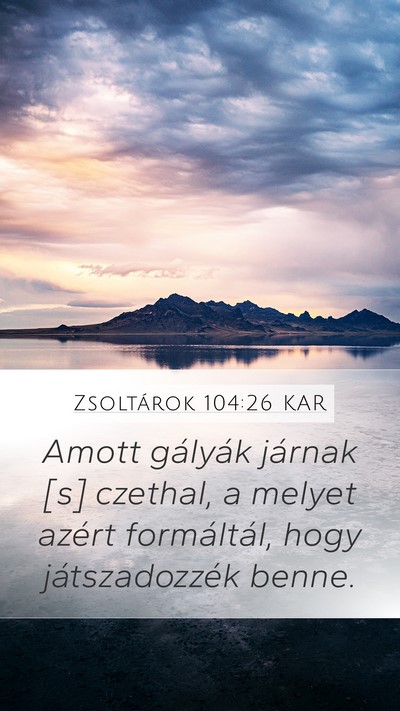 Zsoltárok 104:26 KAR Bible Verse Image