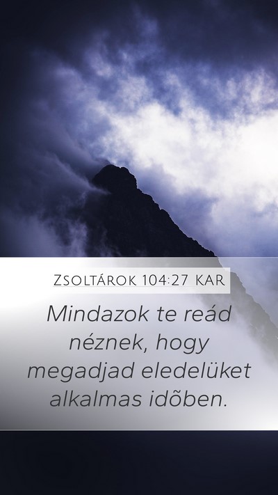 Zsoltárok 104:27 KAR Bible Verse Image
