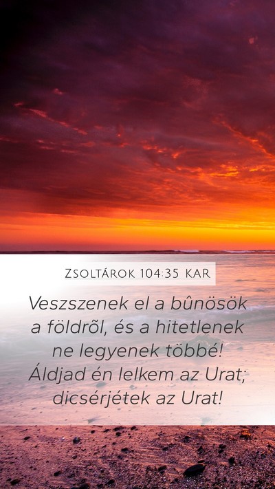 Zsoltárok 104:35 KAR Bible Verse Image