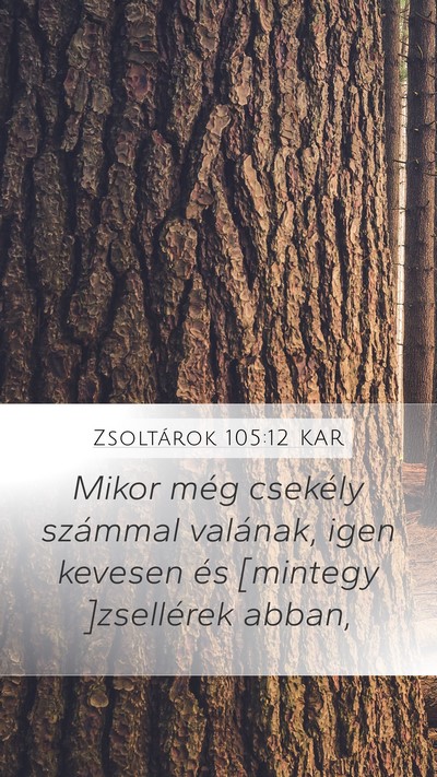 Zsoltárok 105:12 KAR Bible Verse Image