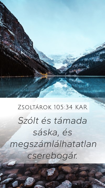 Zsoltárok 105:34 KAR Bible Verse Image