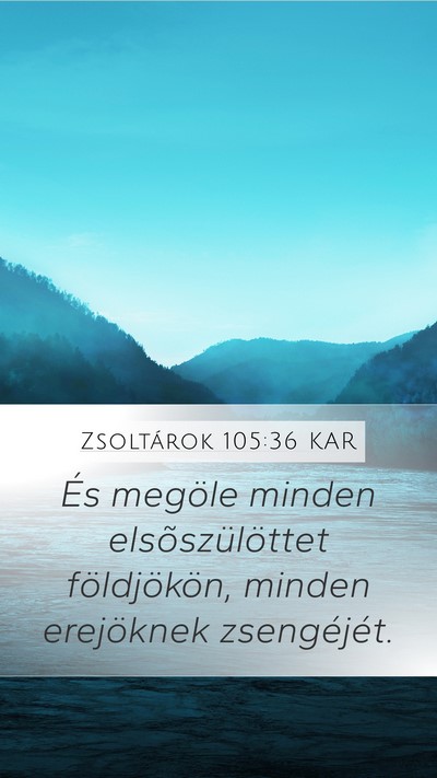 Zsoltárok 105:36 KAR Bible Verse Image