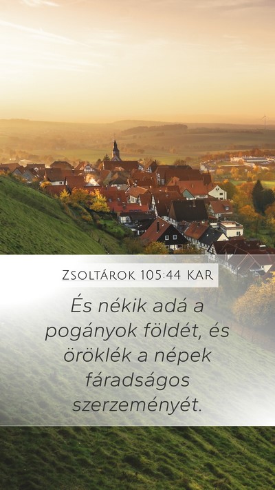 Zsoltárok 105:44 KAR Bible Verse Image