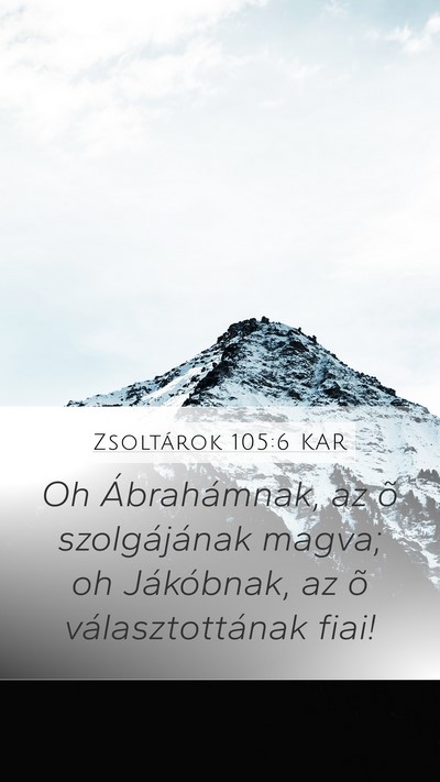 Zsoltárok 105:6 KAR Bible Verse Image