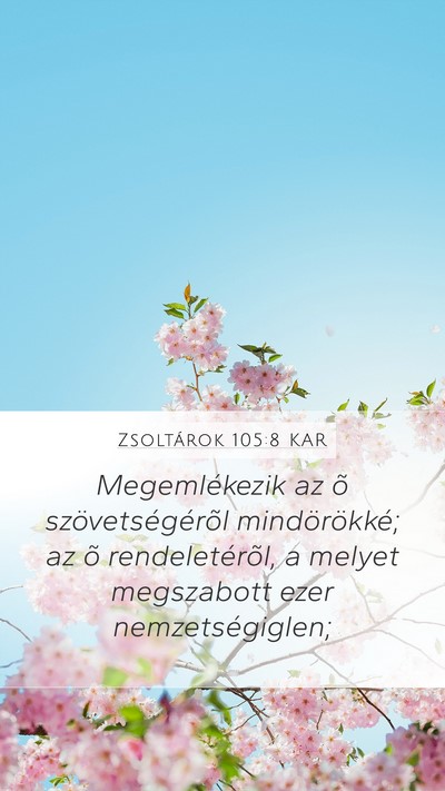 Zsoltárok 105:8 KAR Bible Verse Image