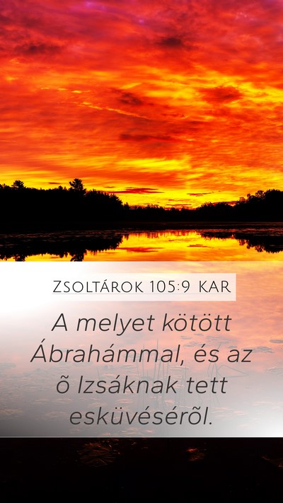 Zsoltárok 105:9 KAR Bible Verse Image