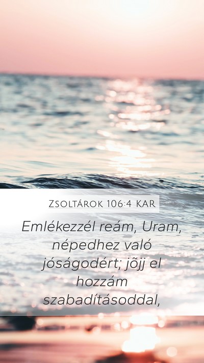 Zsoltárok 106:4 KAR Bible Verse Image