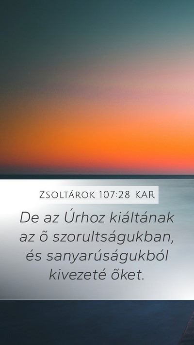 Zsoltárok 107:28 KAR Bible Verse Image