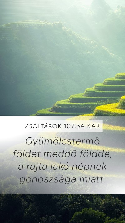 Zsoltárok 107:34 KAR Bible Verse Image