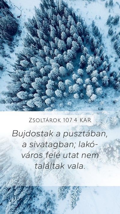 Zsoltárok 107:4 KAR Bible Verse Image