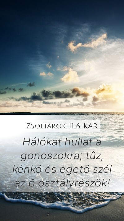Zsoltárok 11:6 KAR Bible Verse Image