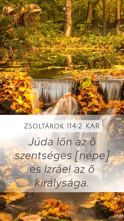 Zsoltárok 114:2 KAR Bible Verse Image