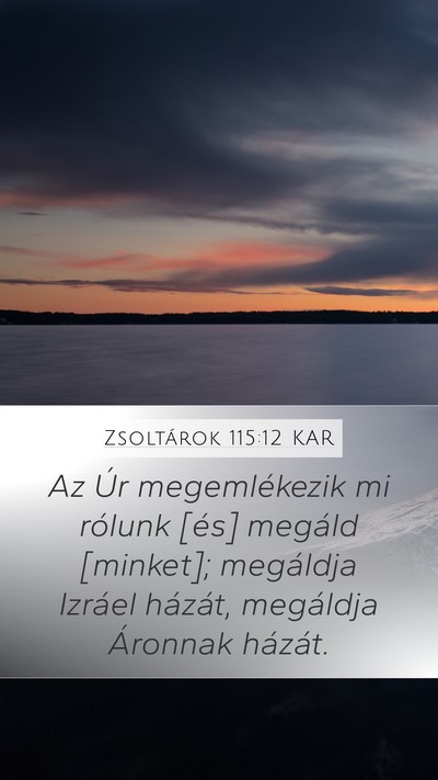 Zsoltárok 115:12 KAR Bible Verse Image