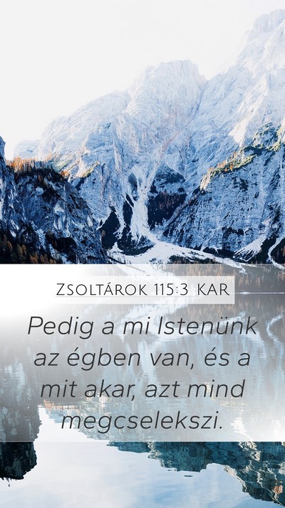Zsoltárok 115:3 KAR Bible Verse Image
