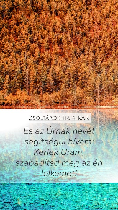 Zsoltárok 116:4 KAR Bible Verse Image