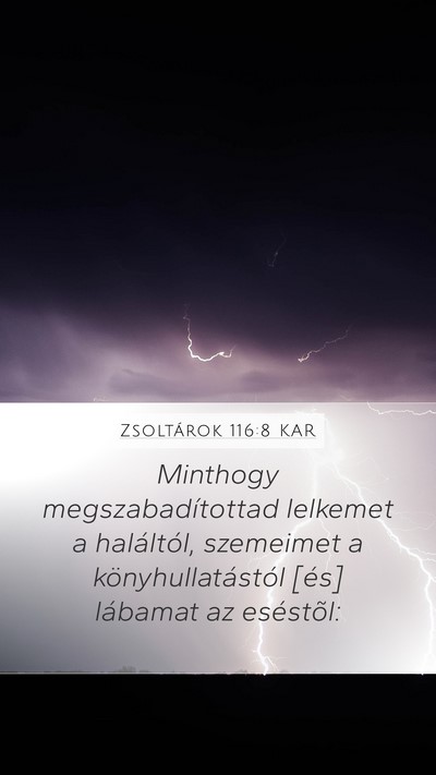 Zsoltárok 116:8 KAR Bible Verse Image