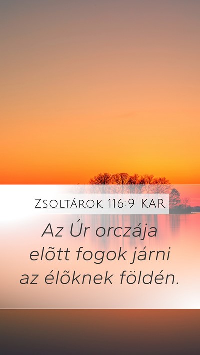 Zsoltárok 116:9 KAR Bible Verse Image