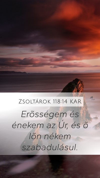 Zsoltárok 118:14 KAR Bible Verse Image