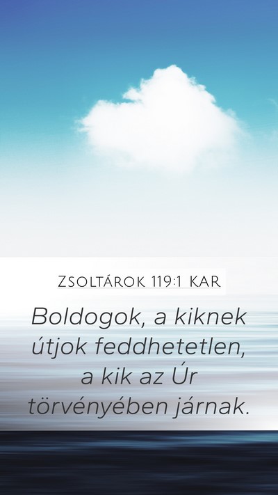 Zsoltárok 119:1 KAR Bible Verse Image