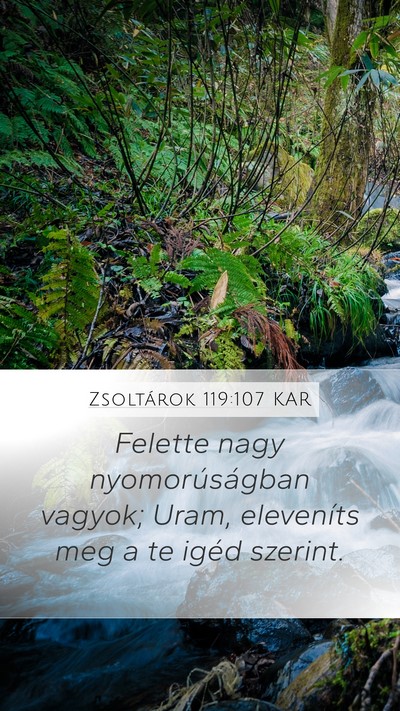 Zsoltárok 119:107 KAR Bible Verse Image