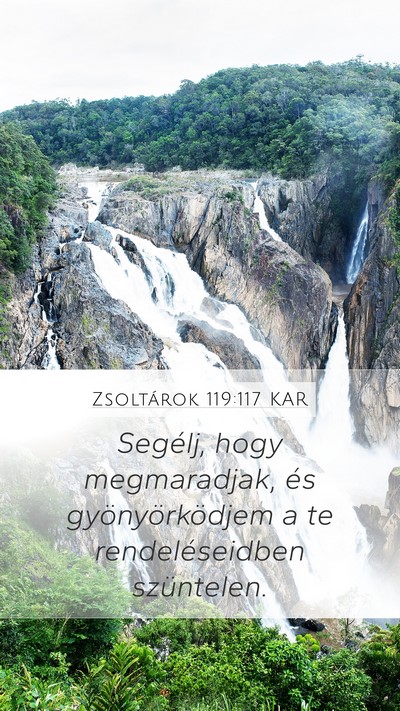 Zsoltárok 119:117 KAR Bible Verse Image