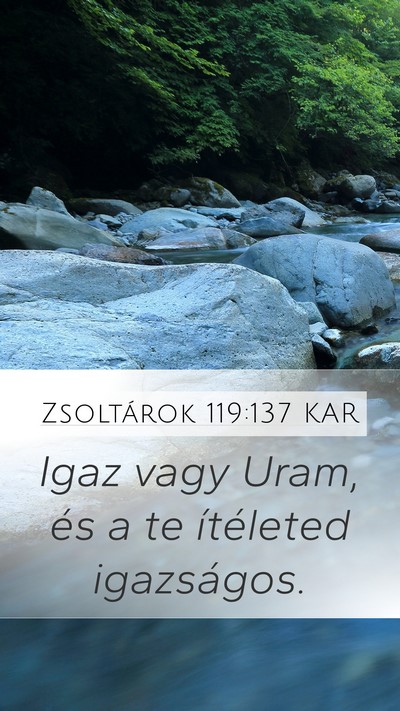Zsoltárok 119:137 KAR Bible Verse Image