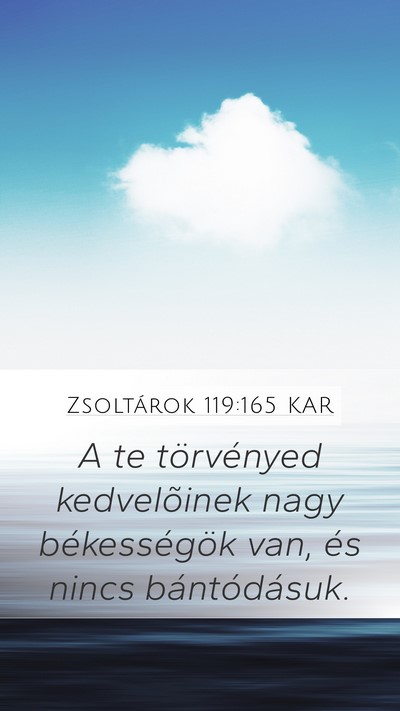 Zsoltárok 119:165 KAR Bible Verse Image