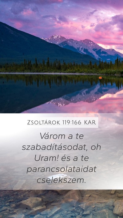 Zsoltárok 119:166 KAR Bible Verse Image