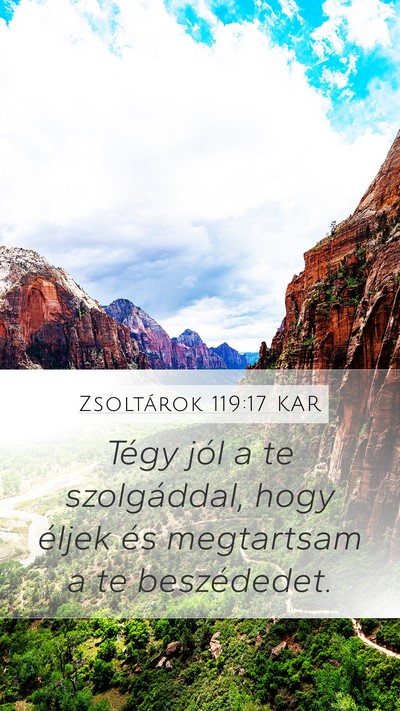 Zsoltárok 119:17 KAR Bible Verse Image