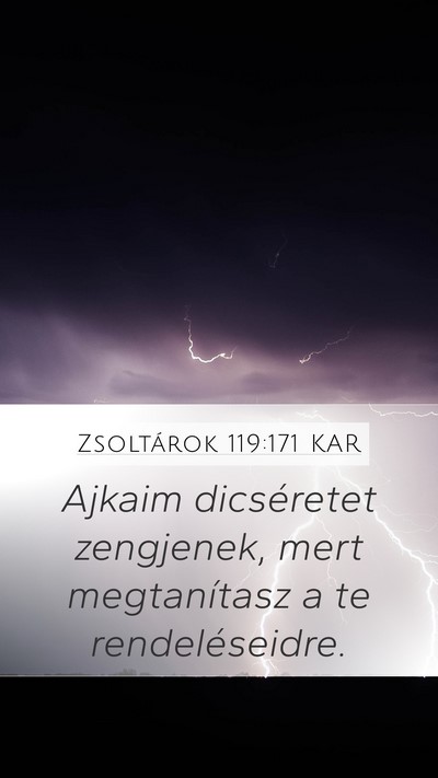 Zsoltárok 119:171 KAR Bible Verse Image